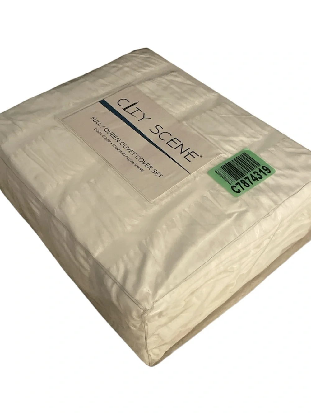 City Scene ‘Orleans’ White Seersucker Duvet Cover Set